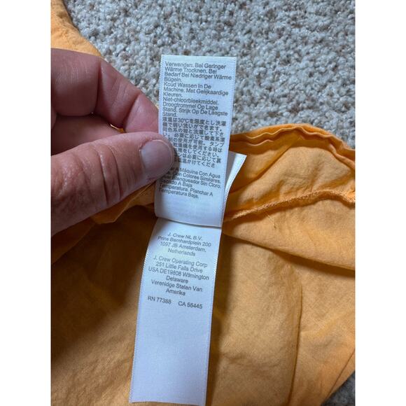 J. CREW Women's ruffle, sleeveless blouse, size Lg, Light Orange - Picture 8 of 10